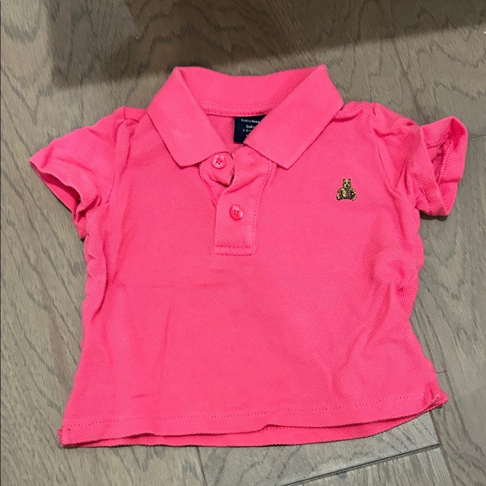 GAP Bright Pink Kids Polo Shirt